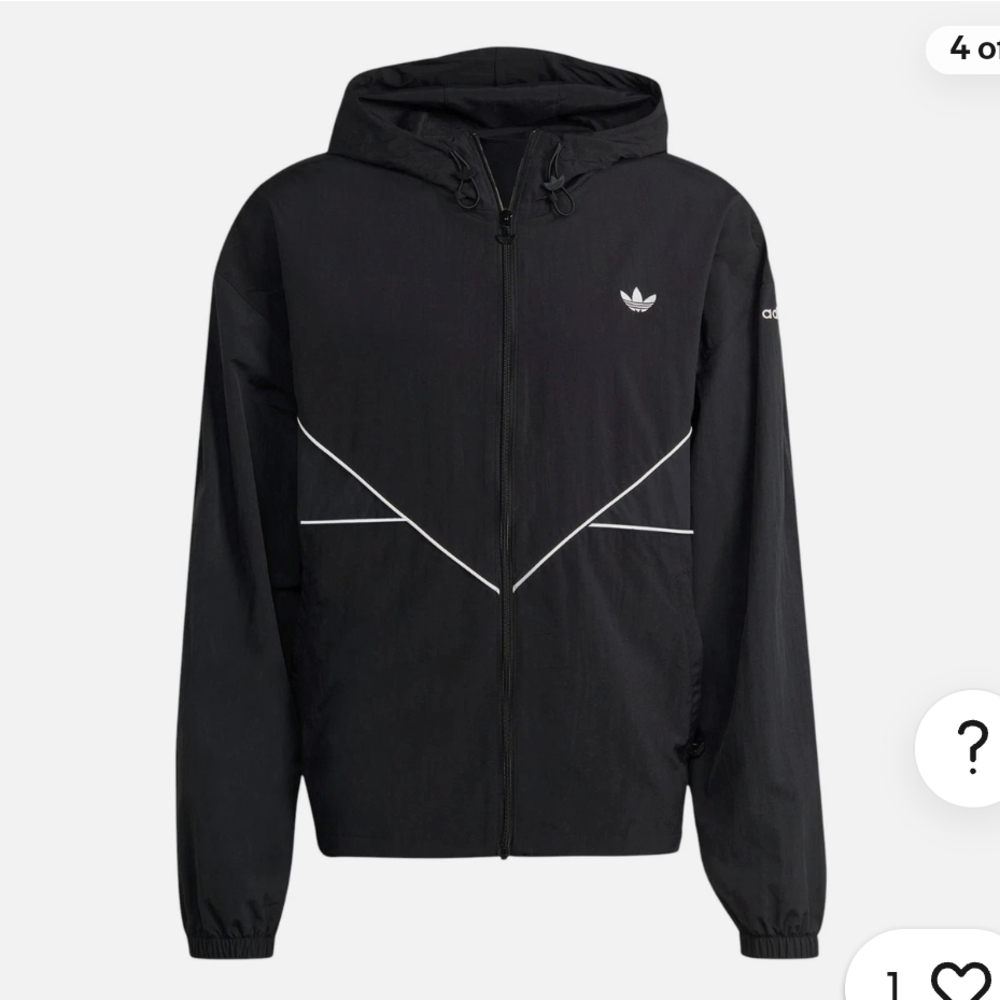 adidas ORIGINALS ADICOLOR SEASONAL ARCHIVE TRACK JACKET WINDBREAKER MEN'S BLACK